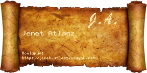 Jenet Atlasz névjegykártya